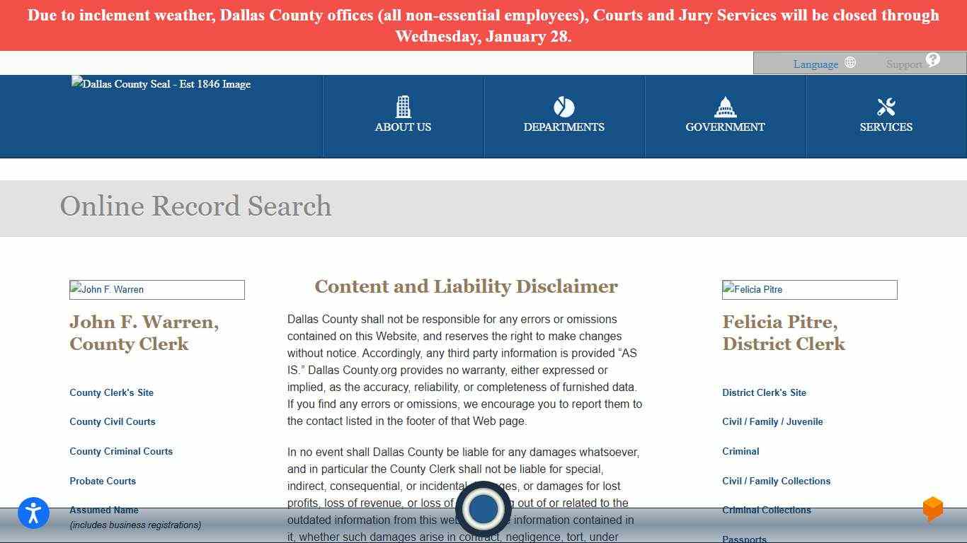 Dallas County Online Record Search